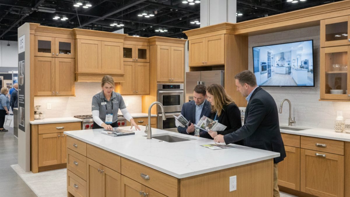 Homeowners and exhibitors at a Nationwide Expos home show, photo 1